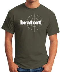 MoonWorks Print-Shirt Herren T-Shirt bratort Fun-Shirt Motiv Shirt Parodie Grillen BBQ 