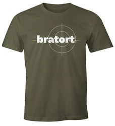 MoonWorks Print-Shirt Herren T-Shirt bratort Fun-Shirt Motiv Shirt Parodie Grillen BBQ 