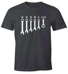 MoonWorks Herren Shirt Bieröffner Flaschenöffner Schraubenschlüssel Fun-Shirt 