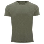 Neverless Print-Shirt Vintage Shirt Basic Slim Fit Dunkelgrün