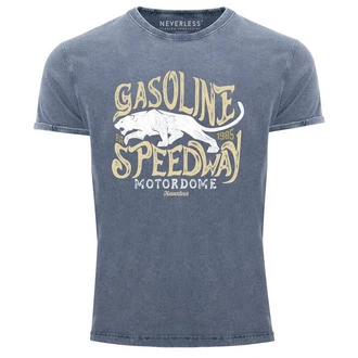Neverless Herren T-Shirt Gasoline Speedway