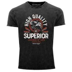 Neverless Print-Shirt Superior Legends Hellblau/Grau/Dunkelgrau/Dunkelrot