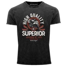 Print-Shirt Herren T-Shirt Vintage Shirt Printshirt Superior Legends mit Print