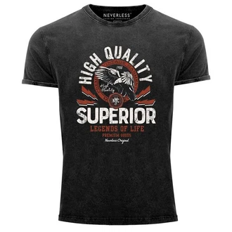 Neverless Print-Shirt Superior Legends Hellblau/Grau/Dunkelgrau/Dunkelrot