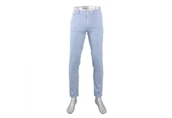 Alberto Chinohose Hellblau/Blau