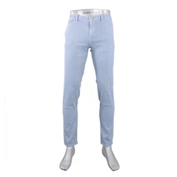 Alberto Chinohose Hellblau/Blau