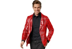 dressforfun Sakko Jackett Herren Rot/Dunkelrot