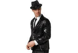dressforfun Sakko Jackett Herren Grau/Schwarz/Dunkelgrau/Silber