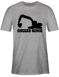 Shirtracer T-Shirt Bagger König Fahrzeuge Rosa/Braun/Blau/Lila