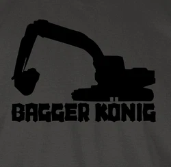Shirtracer T-Shirt Bagger König Fahrzeuge Braun/Khaki/Lila
