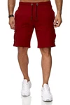 Reslad Sweatshorts Cargo Bermuda Jogginghose Dunkelrot/Rot/Bordeaux Reslad Sweatshorts Cargo Bermuda Jogginghose Dunkelrot/Rot/Bordeaux