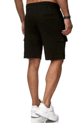 Reslad Sweatshorts Cargo Bermuda Jogginghose Khaki/Dunkelbraun/Dunkelgrün/Schwarz