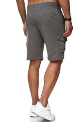 Reslad Sweatshorts Cargo Bermuda Jogginghose Dunkelgrau/Khaki/Grau/Hellgrau