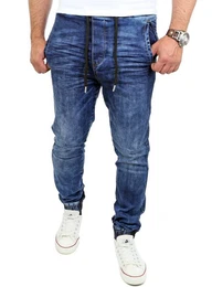 Stretch-Jeans Casual Style Jeans-Herren Slim Fit Jogging-Hose RS-2071 Stretch Jogging-Denim Slim Fit