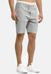 Indicode Chino Shorts Stoufville Grau/Hellgrau/Dunkelgrau