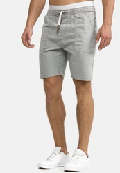 Indicode Chino Shorts Stoufville Grau/Hellgrau/Dunkelgrau