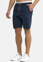 Indicode Chino Shorts Stoufville Dunkelblau/Dunkelgrau/Grau/Blau
