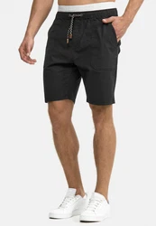 Indicode Chino Shorts Stoufville Dunkelgrau/Grau/Schwarz