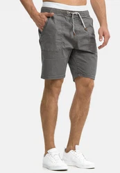 Indicode Chino Shorts Stoufville Dunkelgrau/Grau/Hellgrau
