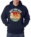 Youth Designz Kapuzenpullover Best Dog Dad Herren Hoodie Beige/Dunkelblau/Braun/Blau/Orange