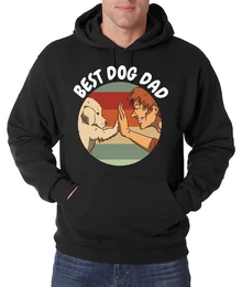 Kapuzenpullover Best Dog Dad Herren Hoodie Pullover mit lustigem Hund Motiv