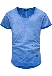 REPUBLIX T-Shirt AVA Herren V-Ausschnitt Shirt Hellblau/Blau