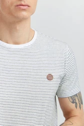 Indicode T-Shirt IDLupko Grau/Mintgrün/Hellgrau/Khaki