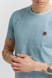 Indicode T-Shirt IDLupko Hellblau/Blau