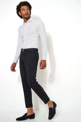DESOTO Langarm Businesshemd Raglanschnitt Weiß/Hellblau/Creme