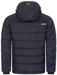 Geographical Norway Steppjacke Parka Kapuzenjacke Outdoorjacke Dunkelblau