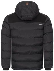 Geographical Norway Steppjacke Parka Kapuzenjacke Outdoorjacke Schwarz/Grau/Orange/Dunkelgrau