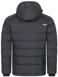 Geographical Norway Steppjacke Parka Kapuzenjacke Outdoorjacke Dunkelblau/Dunkelgrau/Grau/Blau