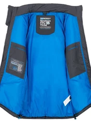 Geographical Norway Steppjacke Parka Kapuzenjacke Outdoorjacke Dunkelblau/Dunkelgrau/Grau/Blau