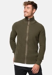 Indicode Strickjacke Dodson Dunkelgrün