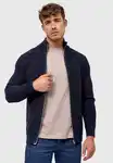 Indicode Strickjacke Dodson Dunkelblau/Hellblau/Blau