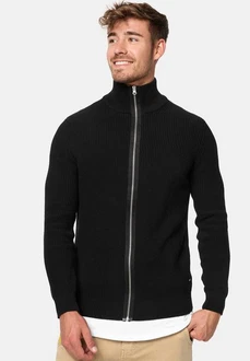 Indicode Strickjacke Dodson Schwarz