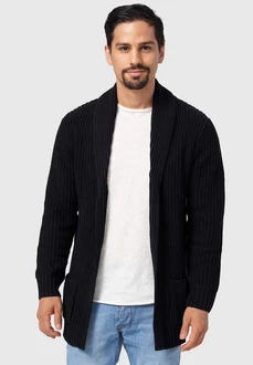 Indicode Strickjacke Anaheim Schwarz/Braun/Gelb/Rot Indicode Strickjacke Anaheim Schwarz/Braun/Gelb/Rot
