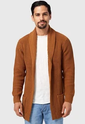 Indicode Strickjacke Anaheim Beige/Braun/Orange/Khaki