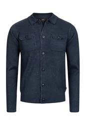 Jeff Strickjacke Bradshaw Hellblau/Dunkelblau/Blau/Grau