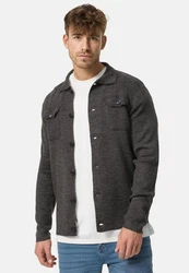 Jeff Strickjacke Bradshaw Dunkelgrau/Hellgrau/Grau