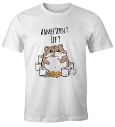 Print-Shirt Herren T-Shirt Spruch Motiv Virus Pandemie 2020 Hamsterkufe Klopapier Nudeln Fun-Shirt Spruch lustig mit Print
