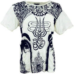 Guru-Shop Sure Herren T-Shirt Ganesh weiß