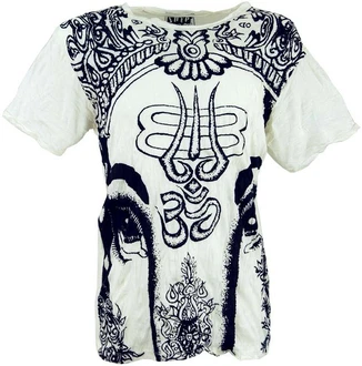 Guru-Shop Sure Herren T-Shirt Ganesh weiß Guru-Shop Sure Herren T-Shirt Ganesh weiß