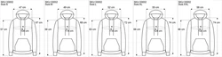 Guru-Shop Sweater Goa Kapuzenshirt Baja Hoodie Blau/Dunkelblau/Beige/Lila