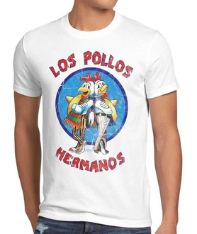 style3 T-Shirt Los Pollos Breaking Hermanos Heisenberg Walter Bad White Chicken weiß style3 T-Shirt Los Pollos Breaking Hermanos Heisenberg Walter Bad White Chicken weiß