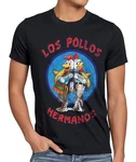 style3 T-Shirt Los Pollos Breaking Hermanos Heisenberg Walter Bad White Chicken weiß