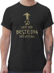 Shirtracer T-Shirt So sieht der beste Opa der Welt aus Geschenke Beige/Braun/Grau/Lila/Gelb/Schwarz
