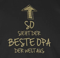 Shirtracer T-Shirt So sieht der beste Opa der Welt aus Geschenke Beige/Braun/Grau/Lila/Gelb/Schwarz