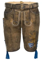 Shorts 'Fayern' mit Stickereien