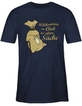 Shirtracer T-Shirt Willkommen im Club der alten Scke 50. Geburtstag Blau/Beige/Rot